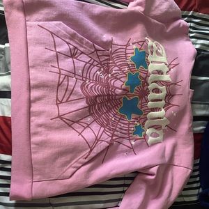 COPY - Sp5der hoodie Atlanta pink size medium